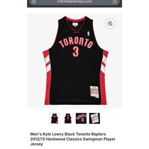 Mitchell & Ness Men's Kyle Lowry Toronto Raptors 2012-13 Swingman Jersey XXL NWT